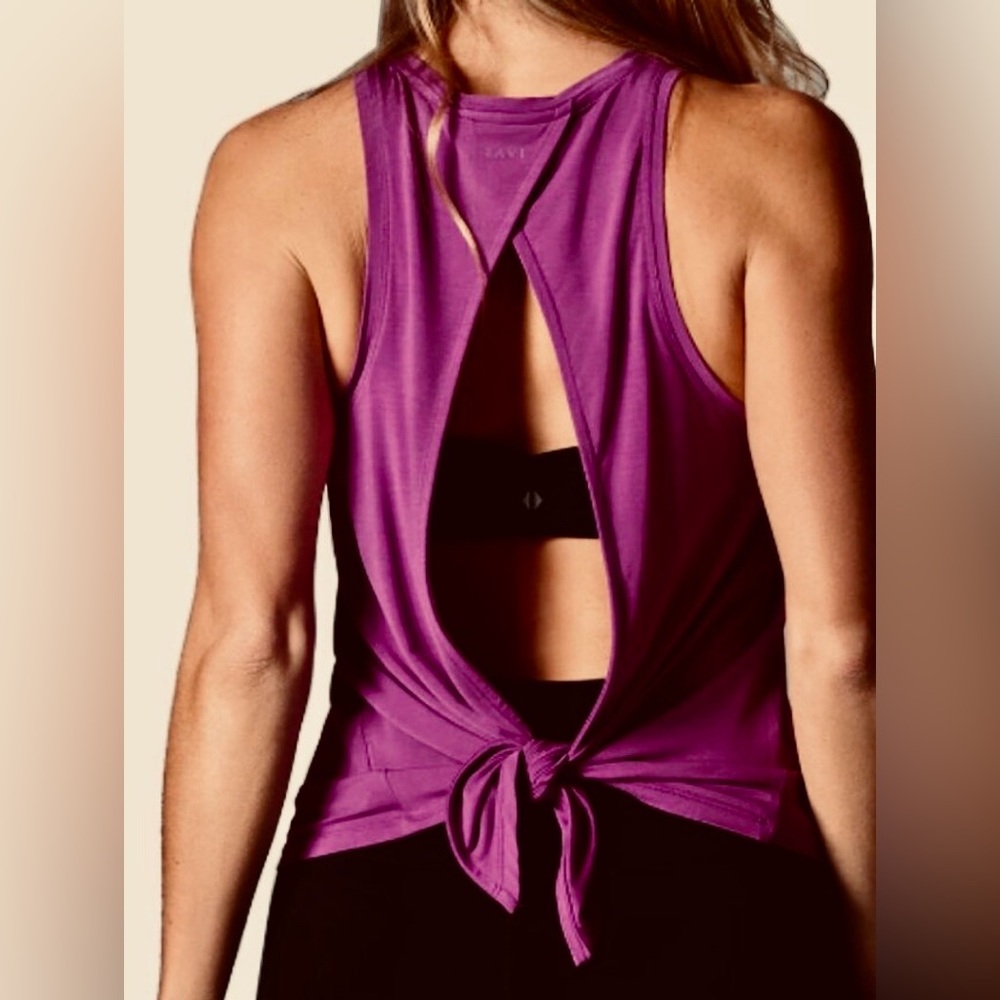 * New Tavi Tie Back Tank Violet Pink SZ Medium *
